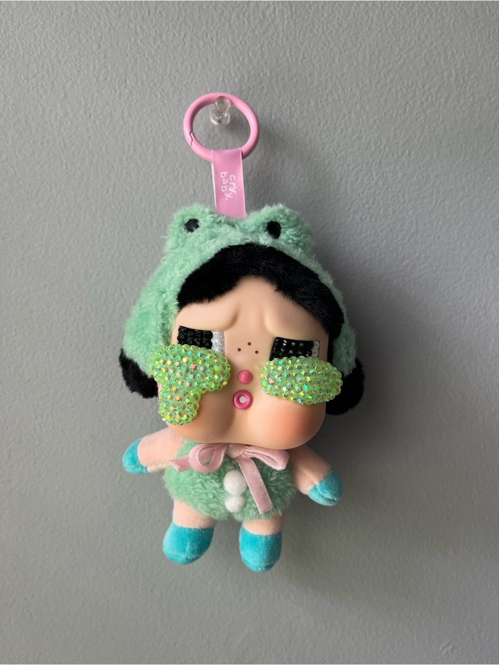 POPMART CRYBABY Crying Again - What a Frog (Bedazzled)